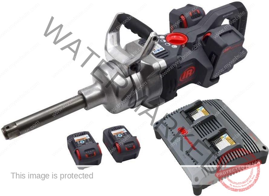 Ingersoll Rand IQV series 1 inch impact wrench and dual battery charger