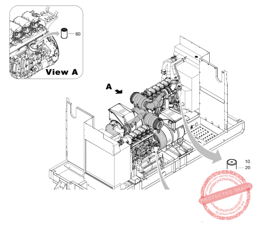 Atlas Copco QAS 500-550 Sd portable generator spare parts reliable supplier