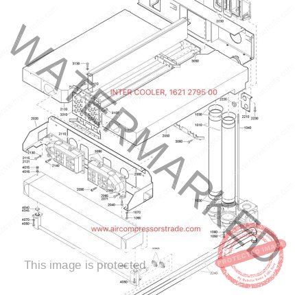 INTER COOLER, 1621279500 Atlas ZR275 Genuine Parts