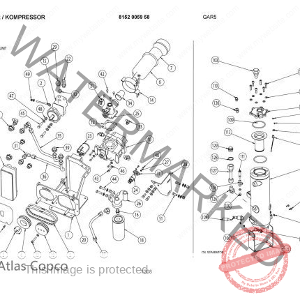 8152005958 Atlas Copco COMPRESSOR for Epiroc