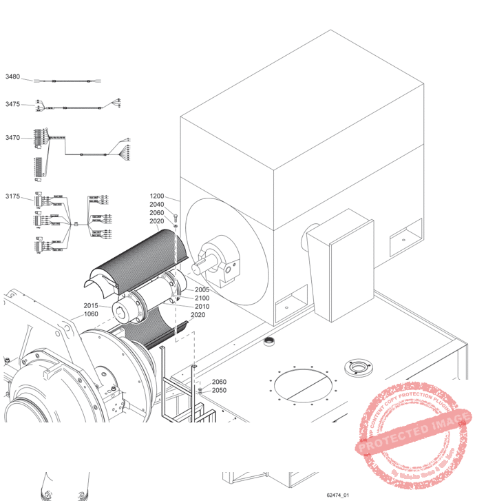 Atlas Copco Stationary Air Compressor ZH9000 ZH15000 Three Stage OEM Core Unit Canada Trade Supply CTS Inc